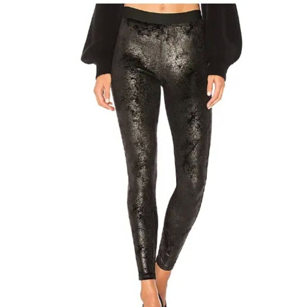 David Lerner Velvet Bergen Legging in Classic‎ Black Size Small